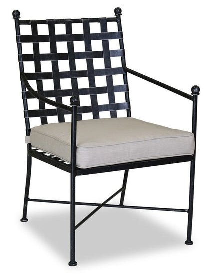 Sunset West Provence Dining Chair in Canvas Flax w/ Self Welt — View 10