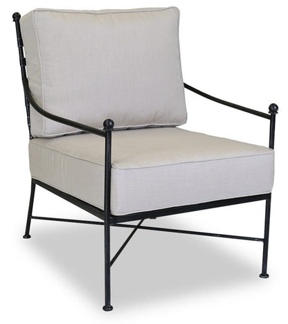 Sunset West Provence Club Chair in Canvas Flax w/ Self Welt — View 15