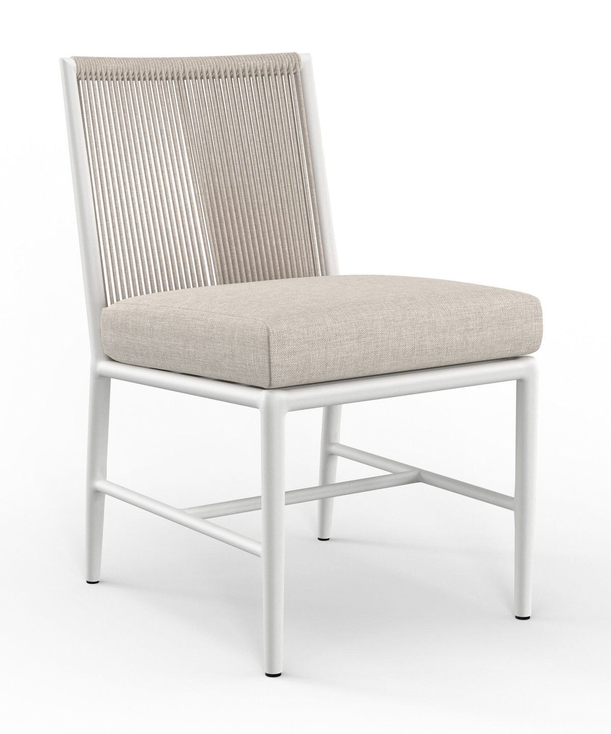 Sunset West Sabbia Armless Dining Chair in Echo Ash, No Welt — View 5
