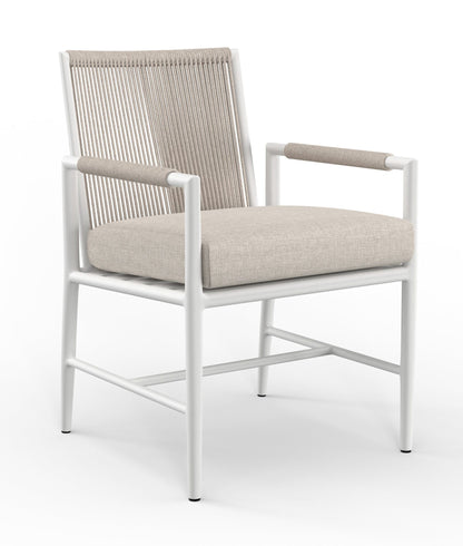 Sunset West Sabbia Dining Chair in Echo Ash, No Welt — View 4