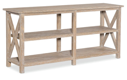 Sunset West Coastal Teak X Console Table — View 3