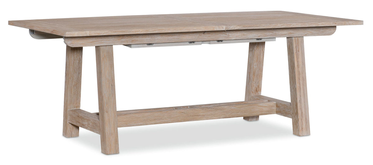 Sunset West Coastal Teak Dining Table with Leaf Extension — View 5