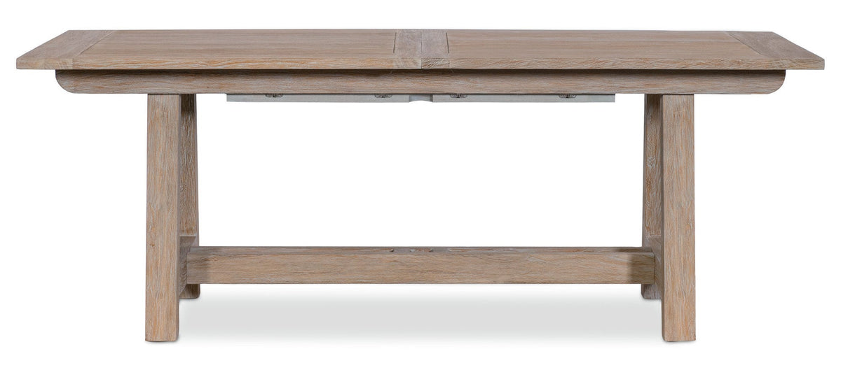 Sunset West Coastal Teak Dining Table with Leaf Extension — View 6