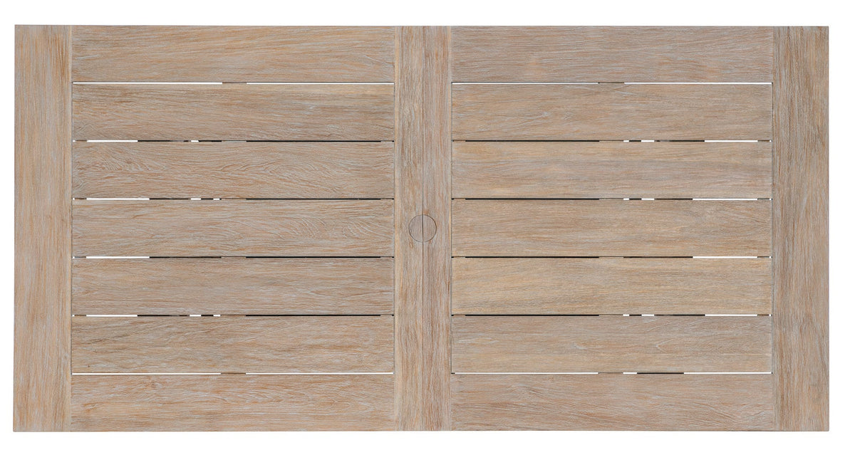 Sunset West Coastal Teak Dining Table with Leaf Extension — View 7