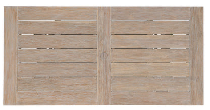 Sunset West Coastal Teak Dining Table with Leaf Extension — View 7