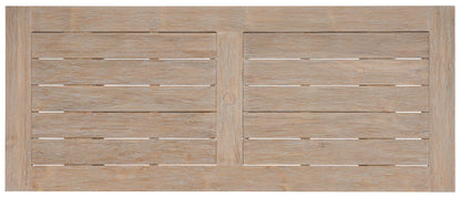 Sunset West Coastal Teak 94 in. Rectangular Trestle Dining Table — View 7