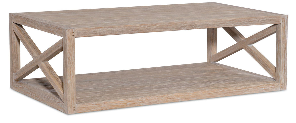 Sunset West Coastal Teak X Coffee Table — View 4