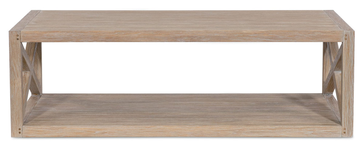 Sunset West Coastal Teak X Coffee Table — View 5