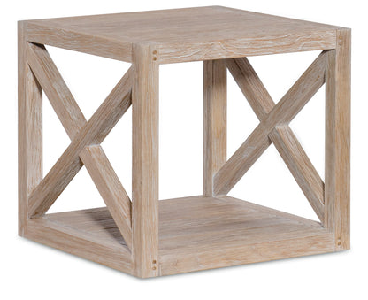 Sunset West Coastal Teak X End Table — View 4