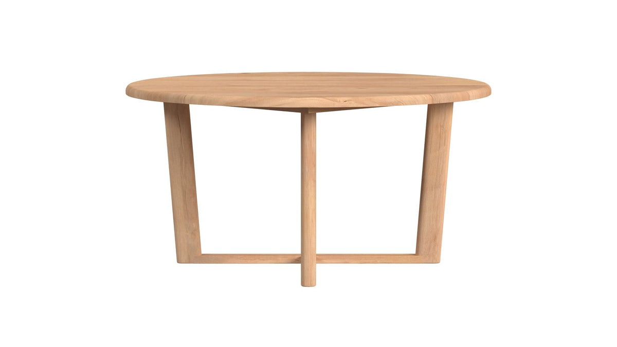 Sunset West Natural Teak Maui 56" Round Dining Table — View 7