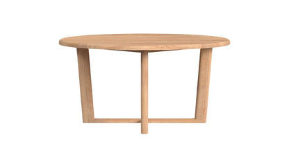 Sunset West Natural Teak Maui 56" Round Dining Table — View 7