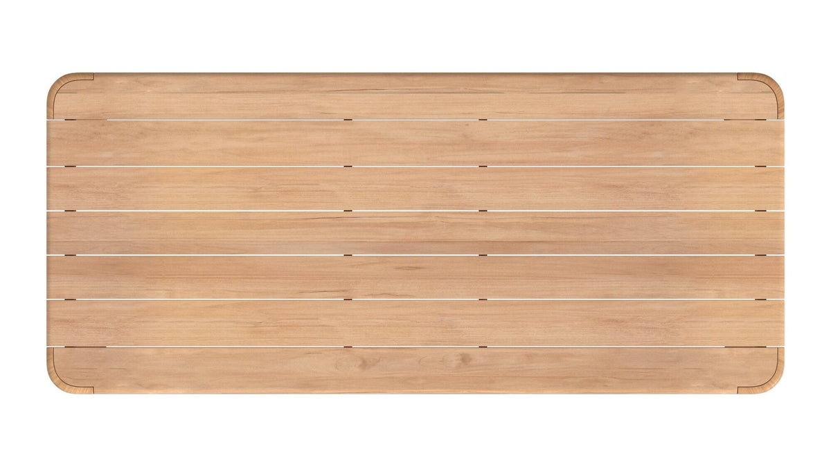 Sunset West Natural Teak Maui 96 in. Rectangular Dining Table — View 7
