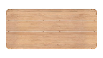 Sunset West Natural Teak Maui 96 in. Rectangular Dining Table — View 7