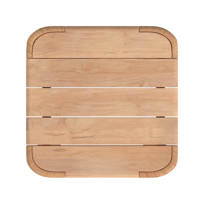 Sunset West Natural Teak Maui End Table — View 7