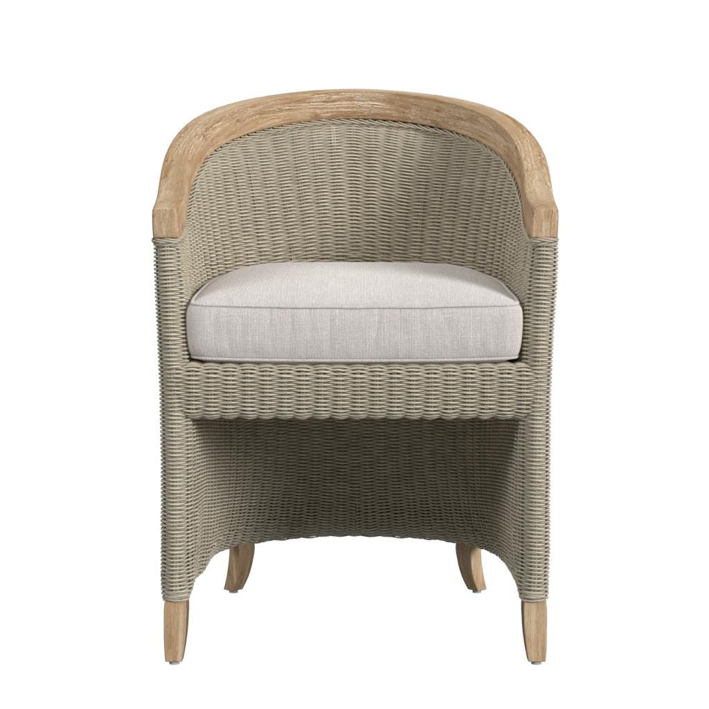 Sunset West Cambria Dining Chair in Canvas Canvas w/ Self Welt — View 2
