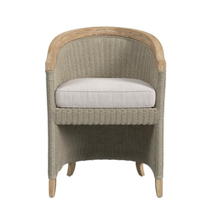 Sunset West Cambria Dining Chair in Canvas Canvas w/ Self Welt — View 2