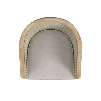 Sunset West Cambria Dining Chair in Canvas Canvas w/ Self Welt — View 8