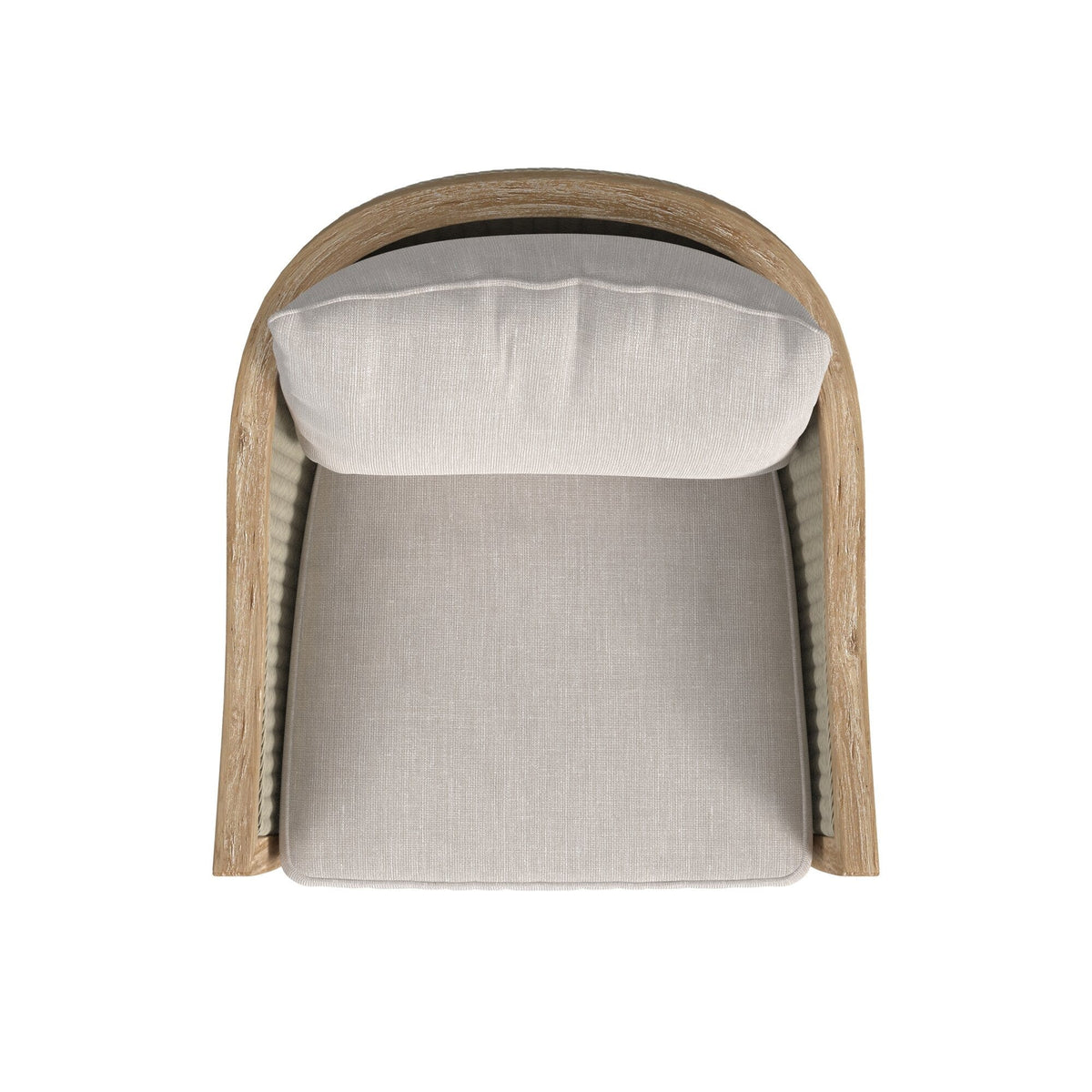 Sunset West Cambria Swivel Club Chair in Canvas Canvas w/ Self Welt — View 13