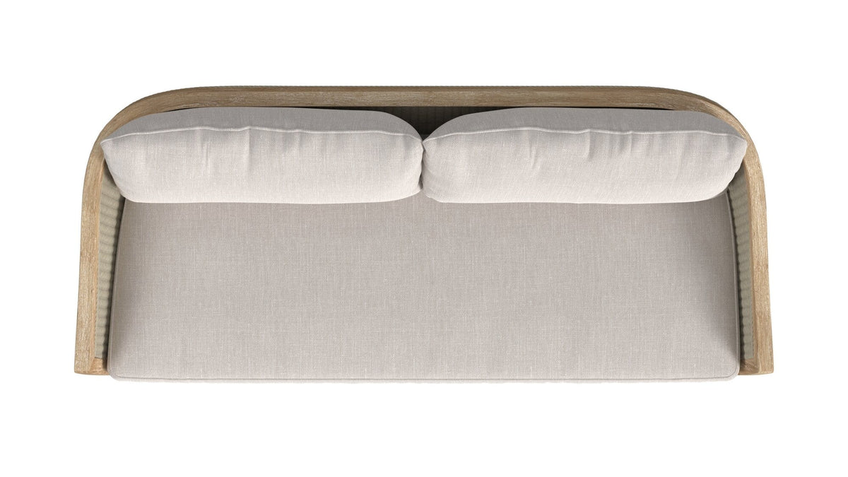 Sunset West Cambria Sofa in Canvas Canvas w/ Self Welt — View 12