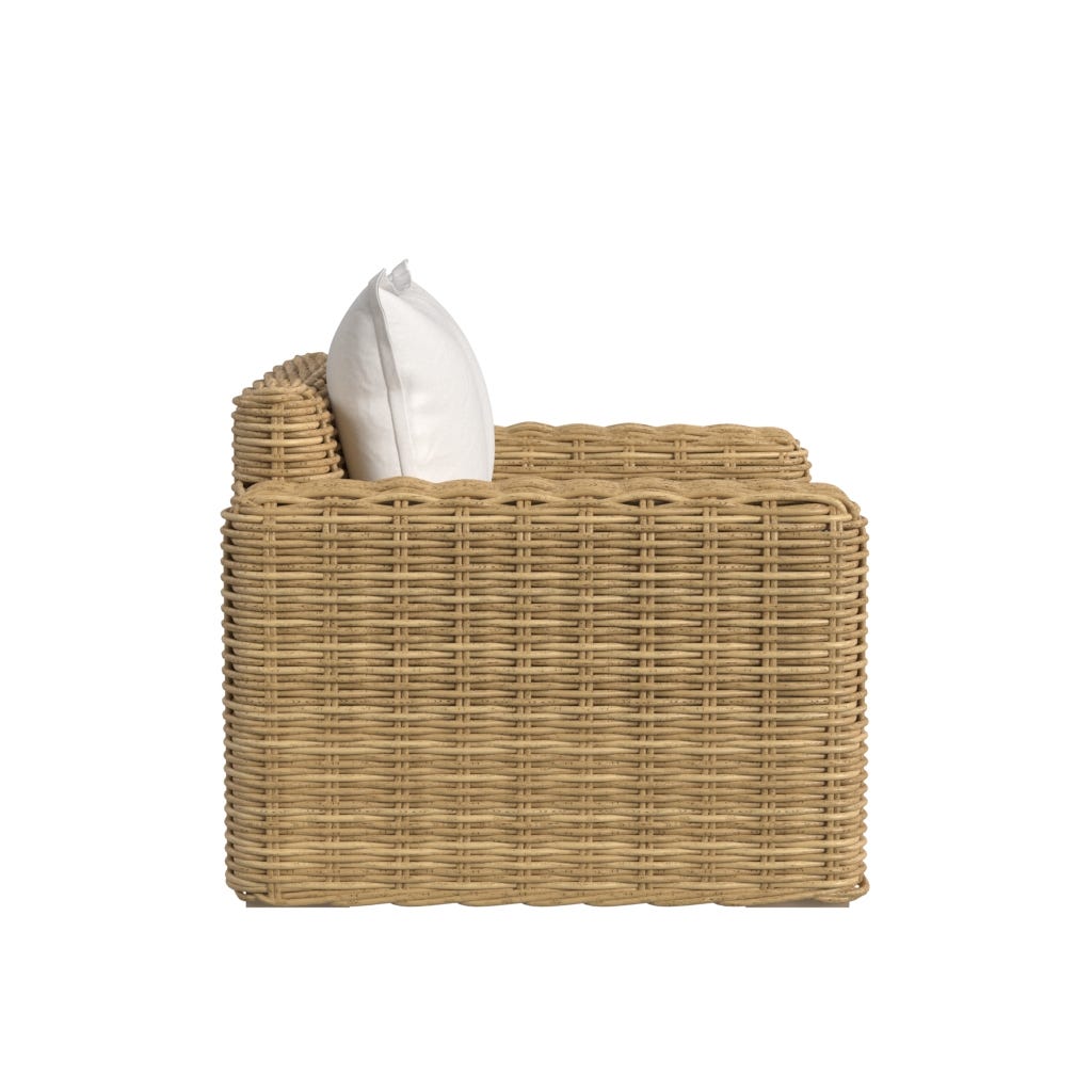 Sunset West Playa Oversized Club Chair in Soothe Pearl w/ Flange Welt — View 2