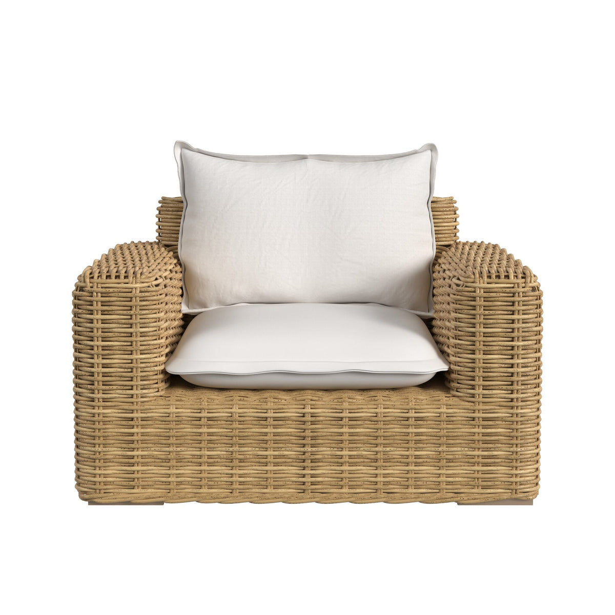 Sunset West Playa Oversized Club Chair in Soothe Pearl w/ Flange Welt — View 7