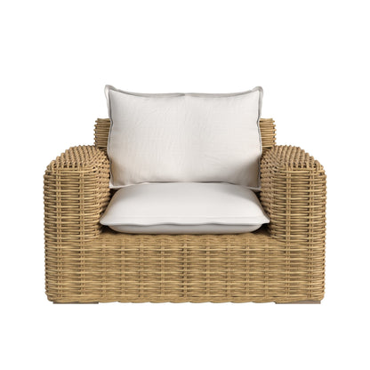 Sunset West Playa Oversized Club Chair in Soothe Pearl w/ Flange Welt — View 7