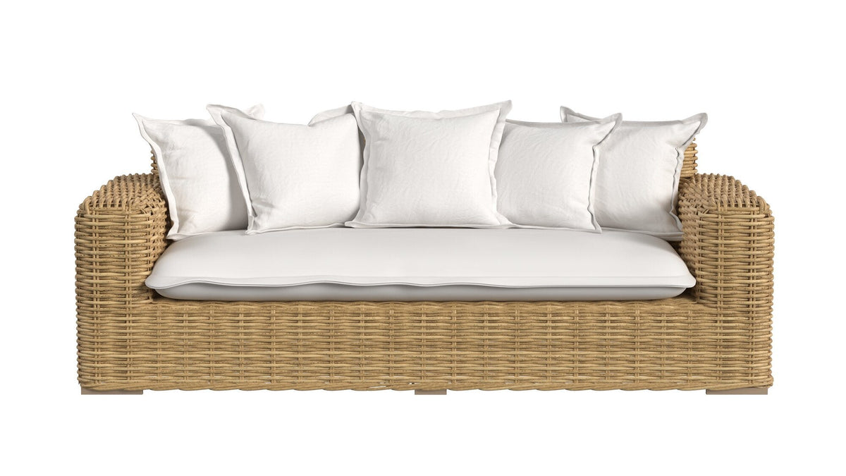 Sunset West Playa Loveseat in Soothe Pearl w/ Flange Welt — View 4