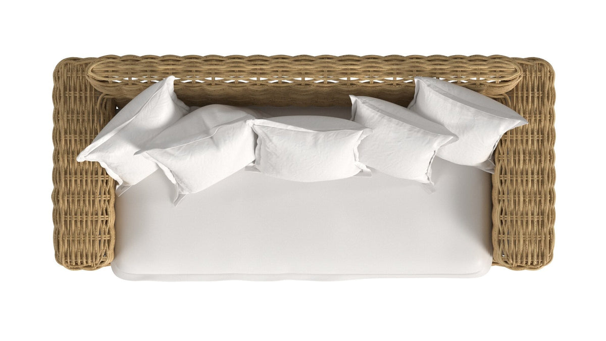 Sunset West Playa Loveseat in Soothe Pearl w/ Flange Welt — View 7