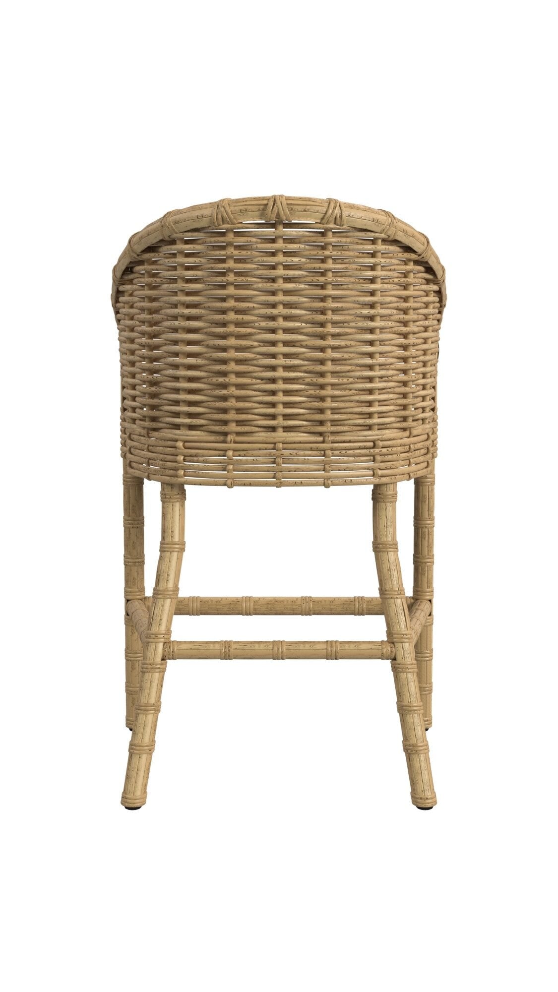 Sunset West Playa Counter Stool in Soothe Pearl w/ Flange Welt — View 4