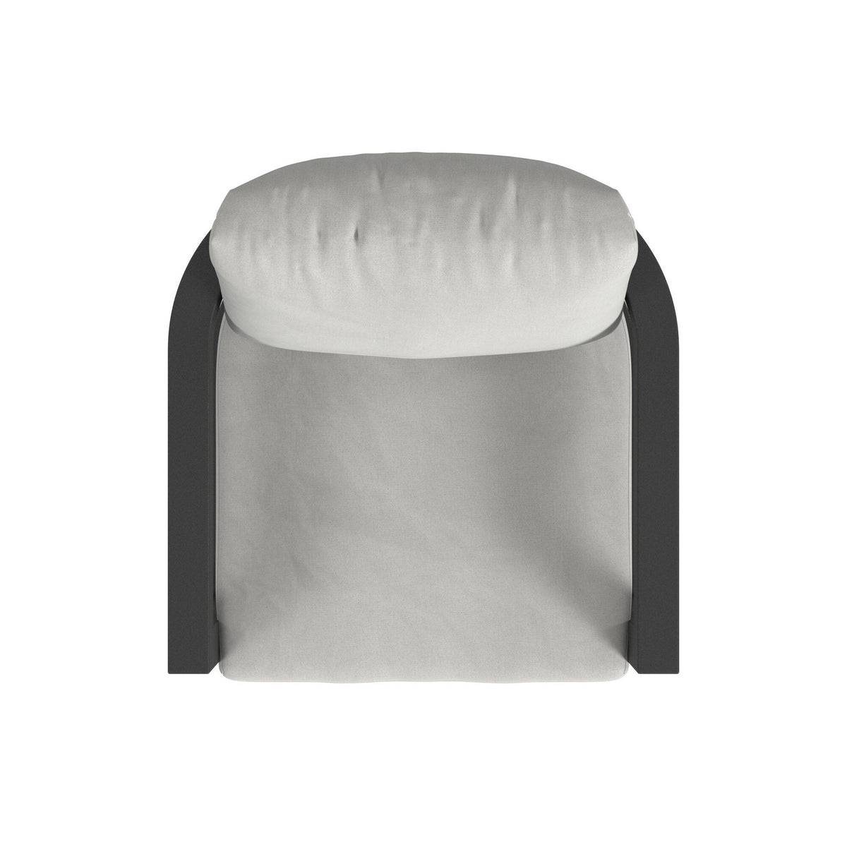 Sunset West Malibu Dining Chair in Cast Silver, No Welt — View 13