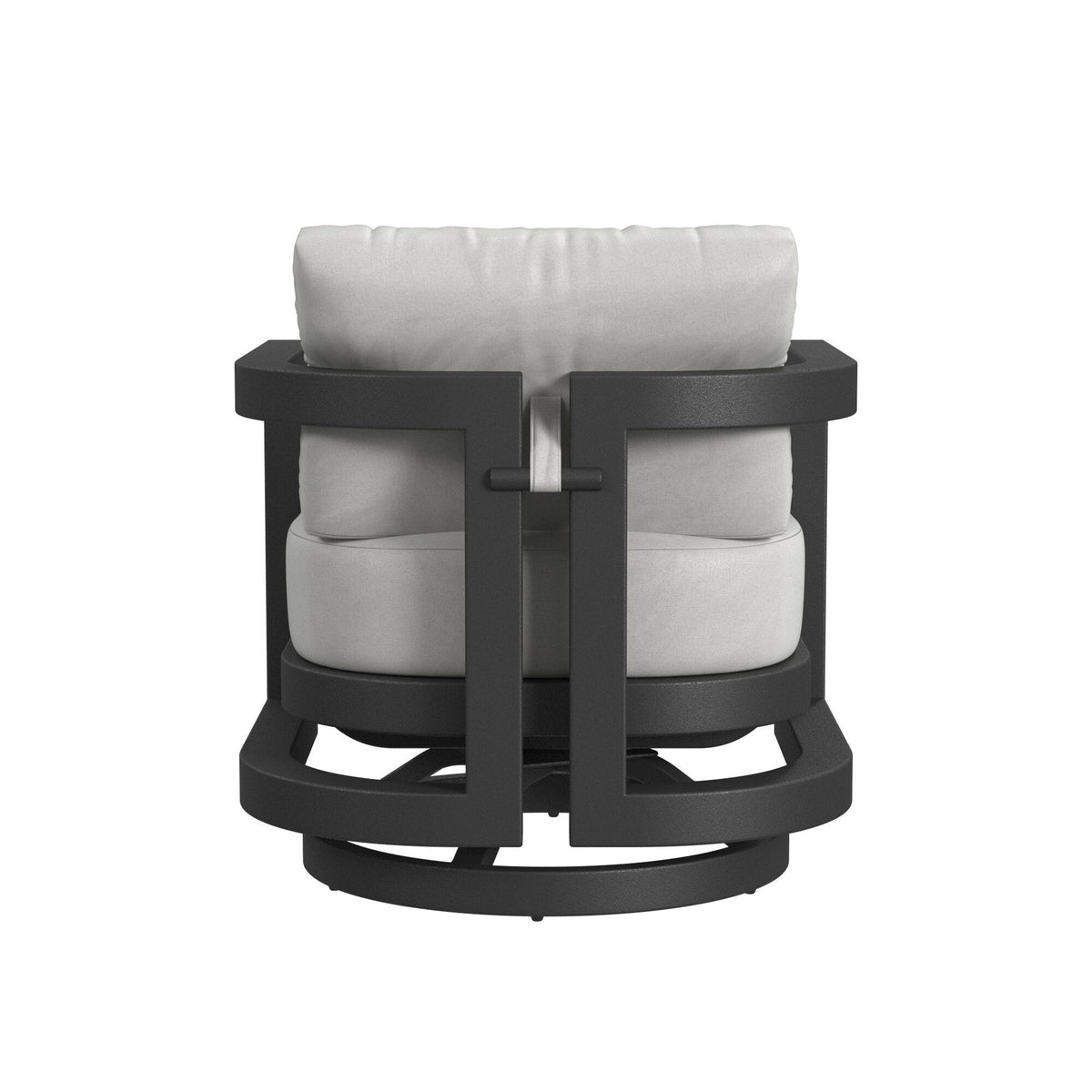 Sunset West Malibu Swivel Chair in Cast Silver, No Welt — View 9