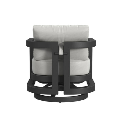 Sunset West Malibu Swivel Chair in Cast Silver, No Welt — View 9