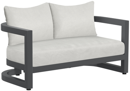 Sunset West Malibu Loveseat in Cast Silver, No Welt — View 2