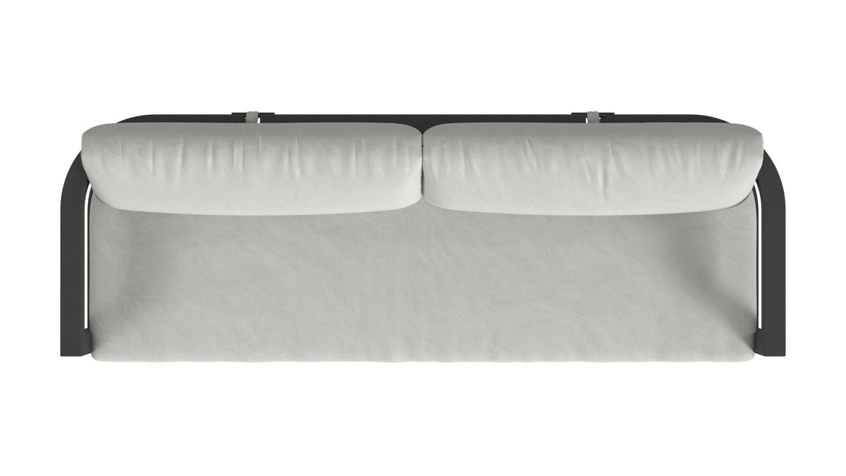 Sunset West Malibu Sofa in Cast Silver, No Welt — View 12