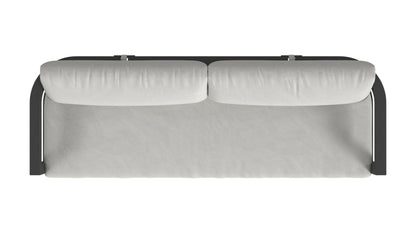 Sunset West Malibu Sofa in Cast Silver, No Welt — View 12