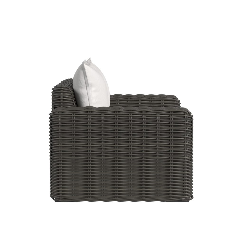 Sunset West Cabo Oversized Club Chair in Soothe Pearl w/ Flange Welt