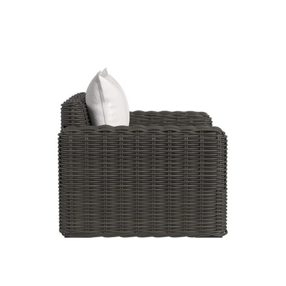 Sunset West Cabo Oversized Club Chair in Soothe Pearl w/ Flange Welt