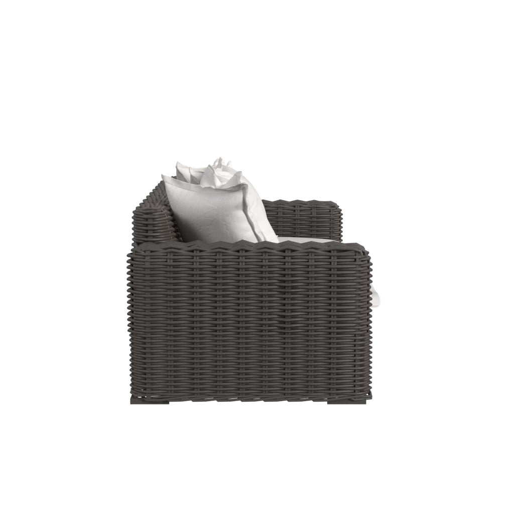 Sunset West Cabo Loveseat in Soothe Pearl w/ Flange Welt