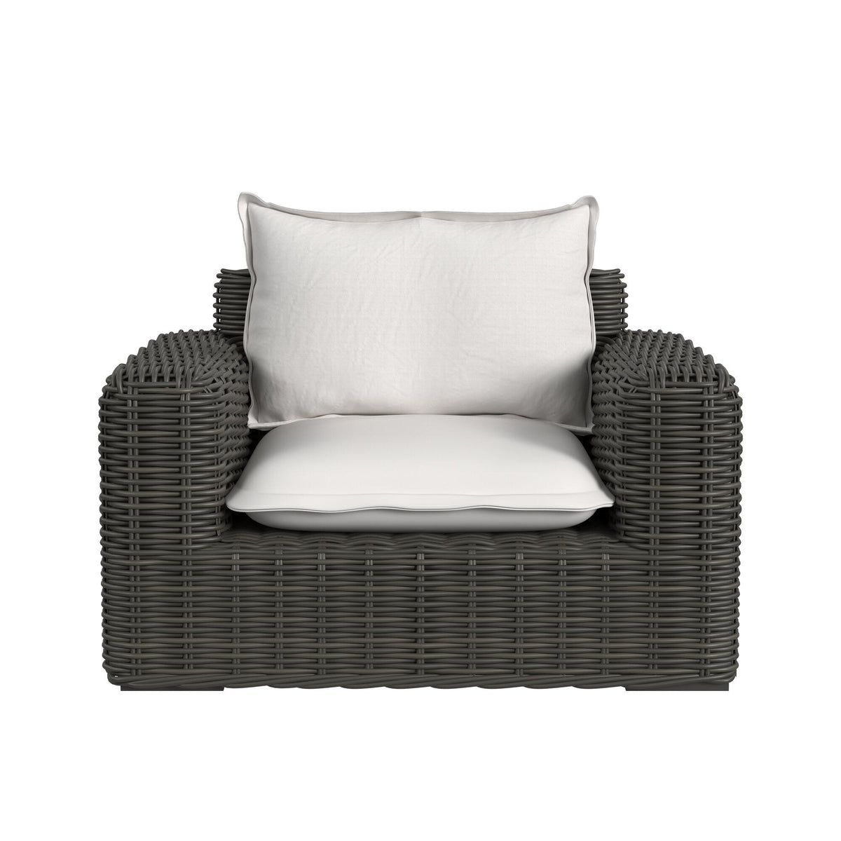 Sunset West Cabo Oversized Club Chair in Soothe Pearl w/ Flange Welt — View 6