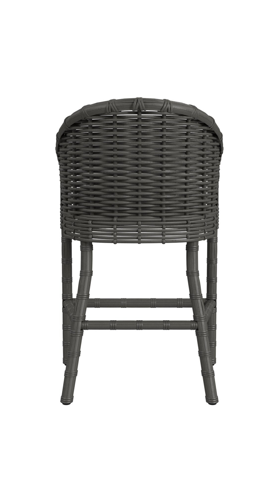 Sunset West Cabo Counter Stool in Soothe Pearl w/ Flange Welt — View 3