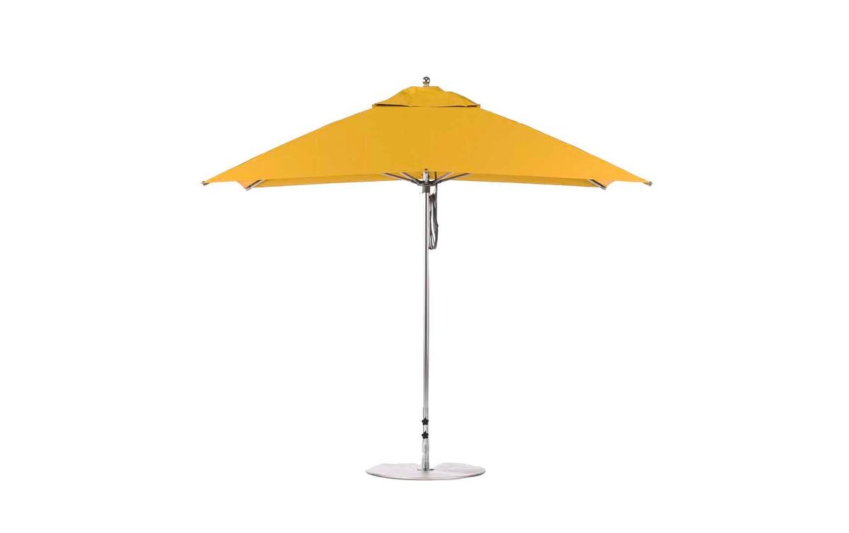Ledge 10' Square Pulley Essential Fiberglass Umbrella