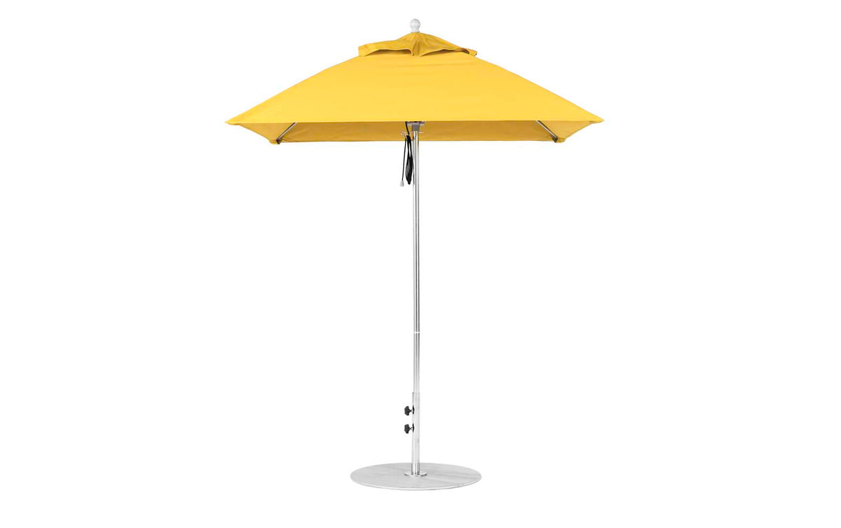Ledge 6.5' Square Pulley Essential Fiberglass Umbrella