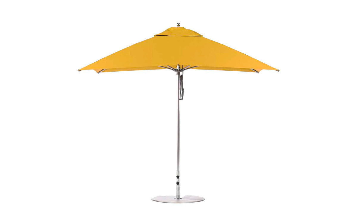 Ledge 8.5' Rectangle Pulley Essential Fiberglass Umbrella
