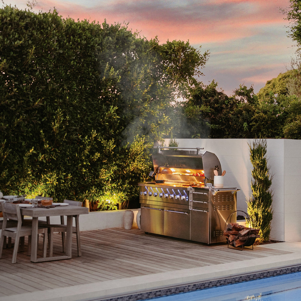 Freestanding Encore - 54" Hybrid Grill by American Made Grills