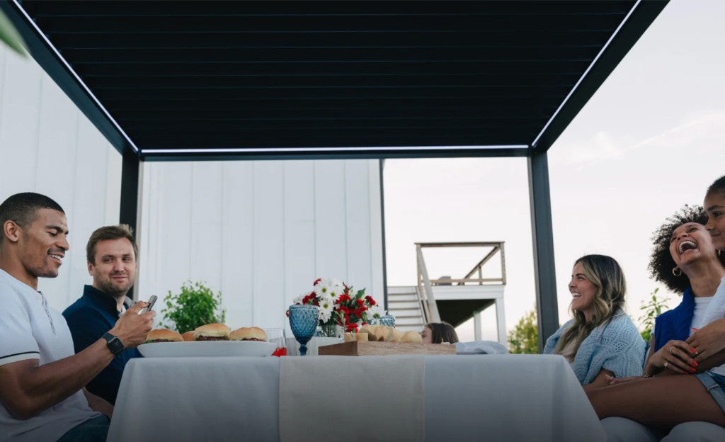 PERGOLUX Pergola 4 Pro outdoor lifestyle view