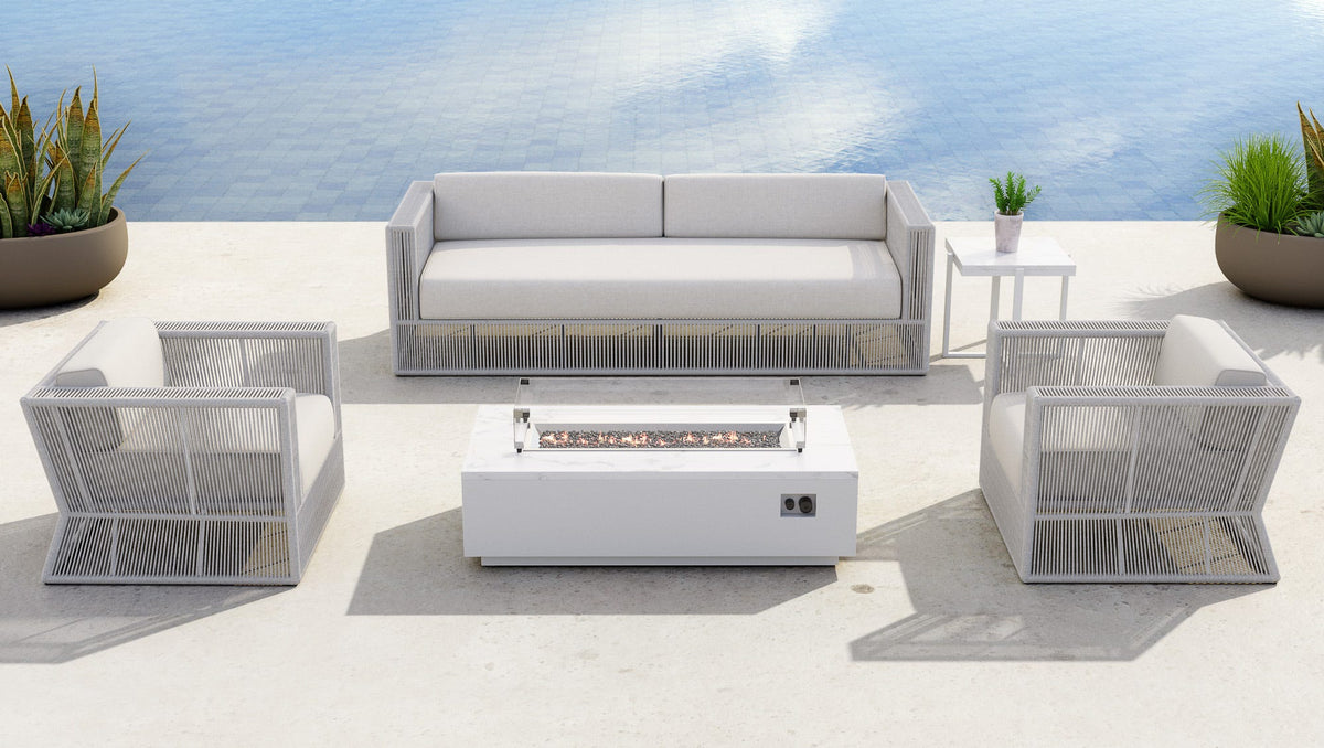 Sunset West Miami Club Chair in Echo Ash w/ Self Welt — View 3