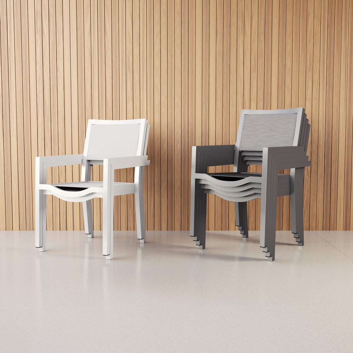 Sunset West Vegas Stackable Sling Club Chair — View 5
