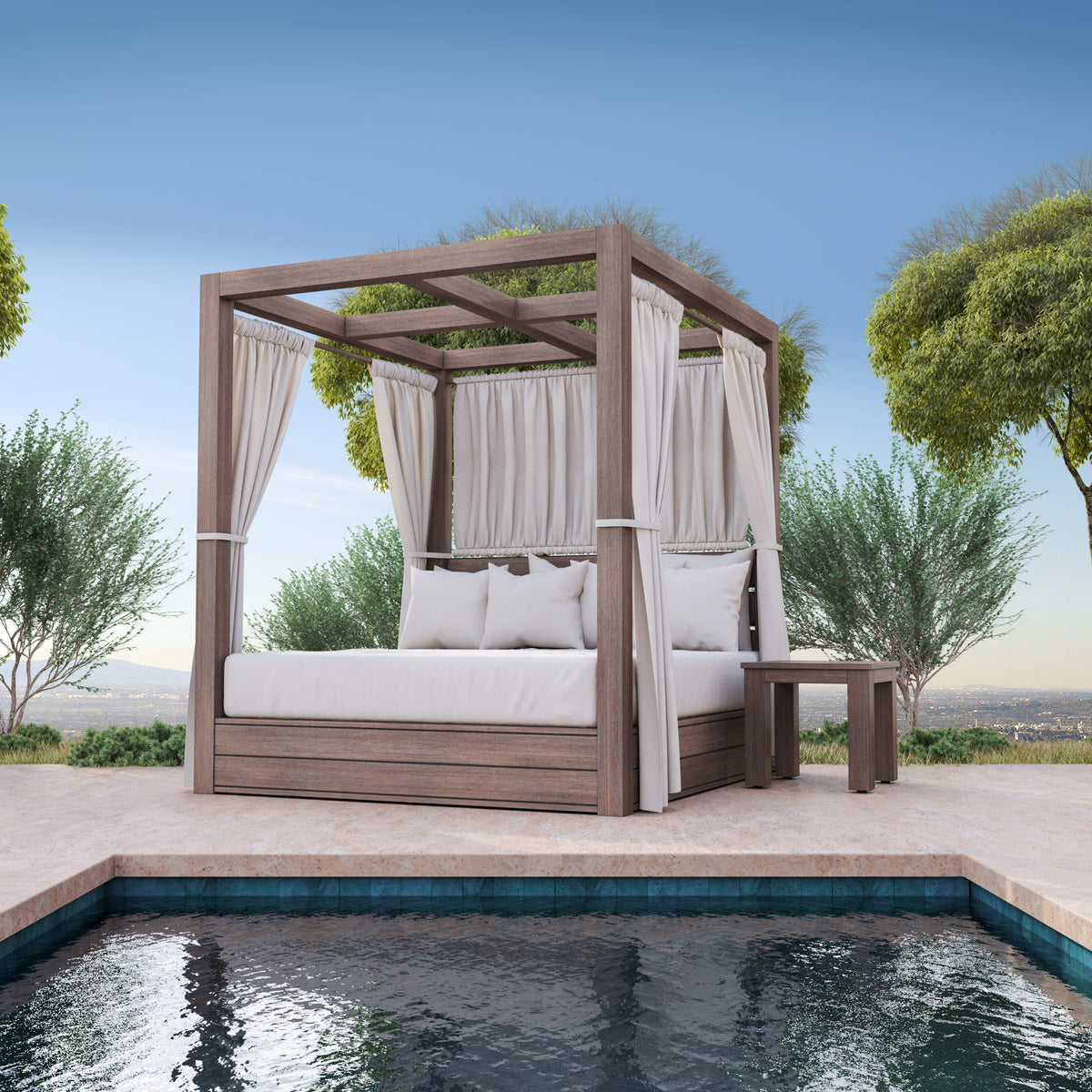 Sunset West Laguna Resort King Daybed in Canvas Flax, No Welt — View 7