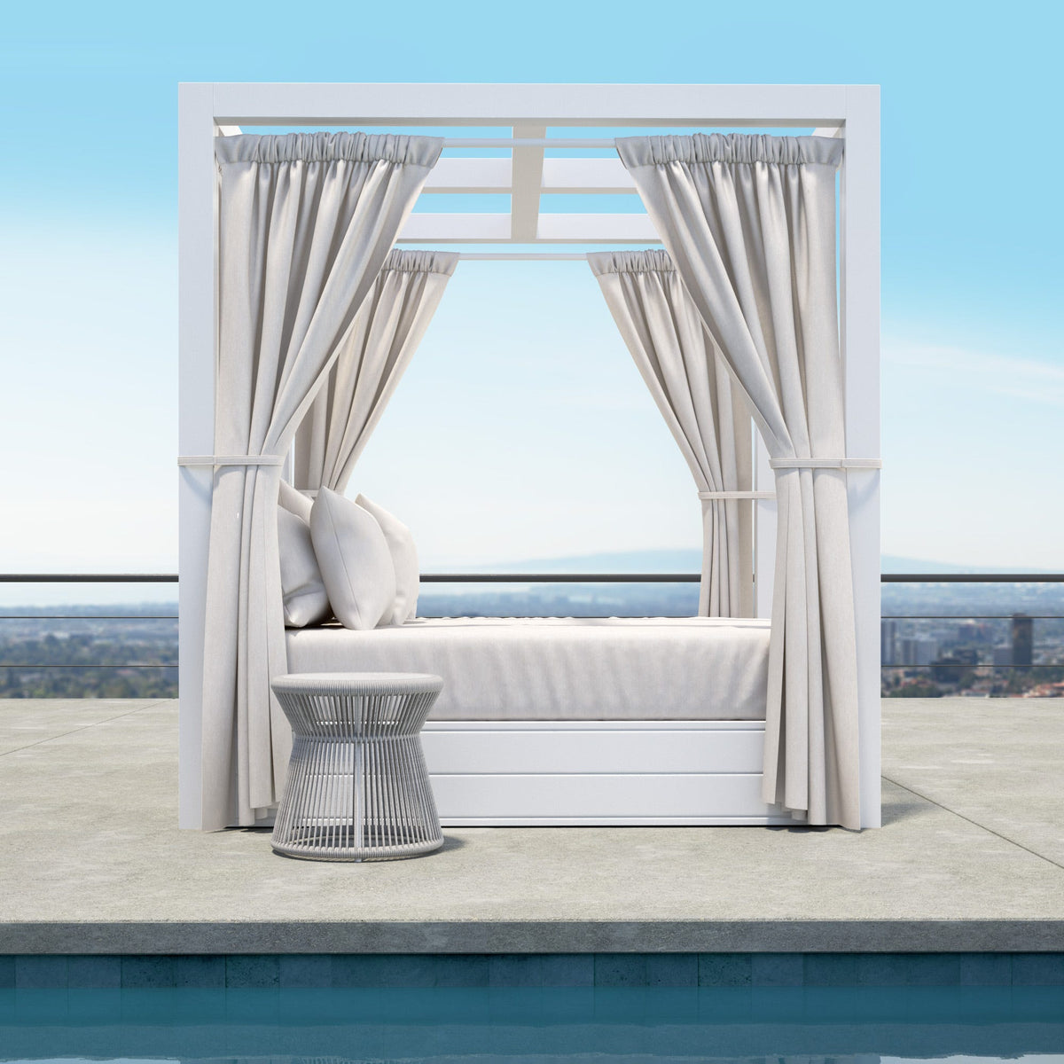 Sunset West Newport Resort King Daybed in Cast Silver, No Welt — View 2