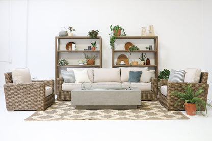 Sunset West Coastal Teak X Bookcase — View 2